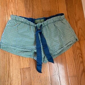 Xhilaration sleepwear Plaid Green and Blue Women's Shorts size small